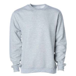<b>Mens</b> Warm <b>Grey</b> Unlined Crewneck <b>Fleece</b> Sweatshirts Heavyweight Thick Thermal Cotton Hoodies - Product Image 2
