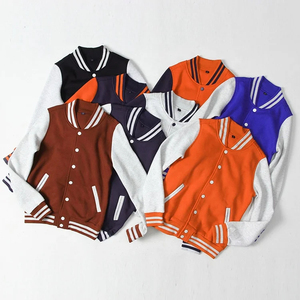 OEM Custom High Quality Chenille Embroidery Sleeves Breathable Winter Baseball Bomber Letterman CollegeBaseballjacket for men - Product Image 3