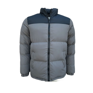 Blouson d'extérieur d'hiver imperméable et chaud noir grande taille pour hommes, avec logo personnalisé, doudoune d'hiver - Product Image 1