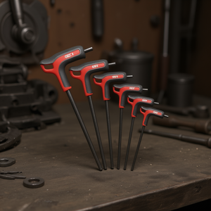 Jeu de 6 clés hexagonales coudées avec poignée, tailles en pouces pour Usag - Product Image 3