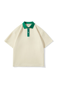 Chemises à manches courtes en tricot de haute qualité populaires Polos pour hommes en polyester et coton avec logo personnalisé - Product Image 5