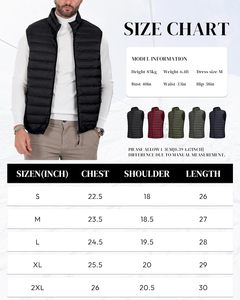 Softshell gilet hommes en plein air corps plus chaud sans manches Gilet vers le bas 2023 bulle bouffant gilet veste sport doudounes hiver - Product Image 6