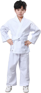 Bon marché, vente en gros, uniforme de karaté à col en V de haute qualité, vêtements d'entraînement d'arts martiaux pour adultes et enfants avec logo imprimé, kimono Jiu Jitsu - Product Image 3