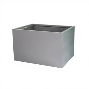 Maceta Rectangular Grande de FRP para Uso en Interiores y Exteriores, Duradera, Ligera, Impermeable, para Plantas Artificiales, Calidad de Exportación - Product Image 1