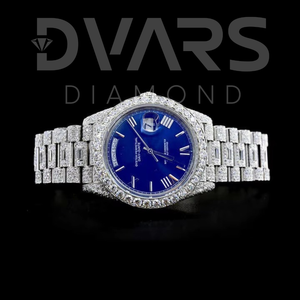 นาฬิกาอะนาล็อกควอตซ์เพชรมอสซาไนต์กลไกเพชรตัวเรือนเพชรทำจากสเตนเลสมีผิวเย็นสมบูรณ์แบบสำหรับผู้ที่ชื่นชอบความหรูหรา - Product Image 2