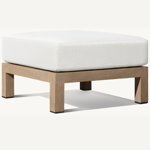 Eco-friendly teak wood ottoman <b>sofa</b> with soft and smooth cushions for comfortable indoor use - Product Image 2