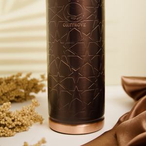 Diamond Cut Pure Copper <b>Water</b> <b>Bottle</b> Matte Color Leak-Proof Design for Yoga and Ayurvedic <b>Bulk</b> Quantity Factory Price - Product Image 2