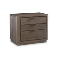 Mesita de noche Bernhardt Outline con acabado de madera moderna