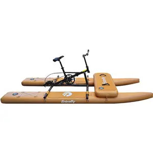 Đặc sản mới màu Float bát chất lượng cao khung Inflatable xe đạp nước Inflatable xe đạp nước duy nhất để bán
