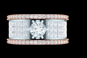 8.00Ct ฮิปฮอป VVS Moissanite แหวนแต่งงานทองคำขาวประดับเพชรเม็ดกลมเงินสเตอร์ลิง925สำหรับผู้ชาย - Product Image 4