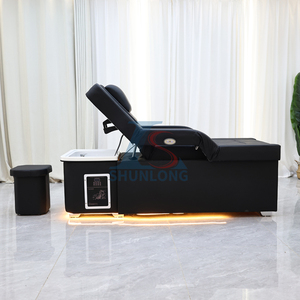 Sillón Lavacabezas de Pedicura para Spa con Elevación de Respaldo, Masaje de Pies y Tiras de Luces, Personalizado de Fábrica - Product Image 4
