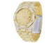 Full Iced Out Diamond Studded Dial VVS Diamond Yellow Gold Wrist Watch/ Top Quality Bling for Trendsetters Diamond Watch