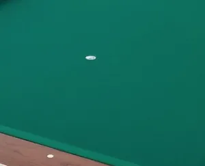 Table de billard avec surface en feutre vert, rails et pieds en métal, plateau en ardoise, design durable pour le divertissement au billard - Product Image 3