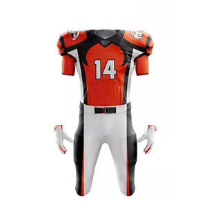 Nouveaux uniformes de football américain de style moderne, ensemble de vêtements de sport en polyester de haute qualité, uniformes de football américain, service OEM - Product Image 4