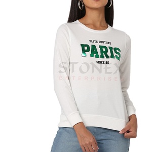 Meilleures ventes Sweat-shirt décontracté et confortable pour femmes Design personnalisé 100% coton Nouvelle arrivée pour l'hiver - Product Image 1