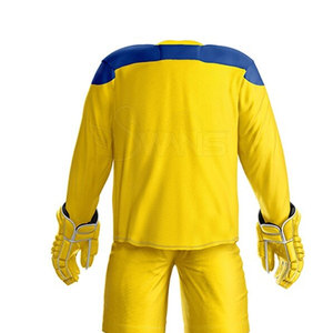 ชุดยูนิฟอร์มฮอกกี้น้ำแข็งสั่งทำขายส่งจากปากีสถาน โพลีเอสเตอร์ 100% คุณภาพสูง ดีไซน์สวยที่สุด ชุดกีฬาแบบซับลิเมชั่น รับผลิตตามแบบ OEM พร้อมสกรีนชื่อทีม - Product Image 6