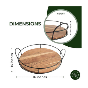 Último diseño moderno, alambre de hierro de forma redonda, tamaño personalizado para aperitivos, bandeja para servir bebidas, plato para decoración de restaurantes de Hotel - Product Image 6