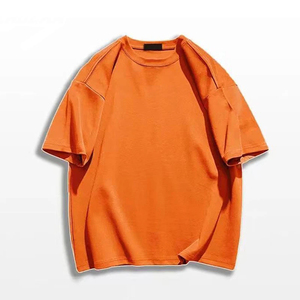 Impression personnalisée hommes 100% coton T-shirt goutte épaule T-Shirt pour hommes 2024 nouveau Style de rue mode décontracté - Product Image 5