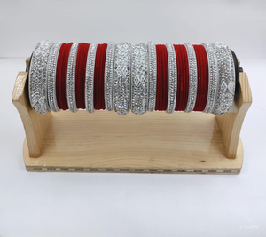 Bracelets en laiton plaqué or à motif floral ethnique indien pour femmes et filles, bijoux de mariage traditionnels - Product Image 1