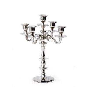 Newest Mini Size Metal Aluminum 5 Arm <b>Candelabra</b> Silver Color Best Selling for Tabletop Centerpiece Wedding Decorate & Home Deco - Product Image 6