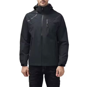 Chaqueta Softshell de Alta Calidad con Logotipo Personalizado, Cuello Alto, para Hombre, Otoño/Invierno, Resistente al Viento, Transpirable y Ecológica, Ropa Exterior Informal - Product Image 3