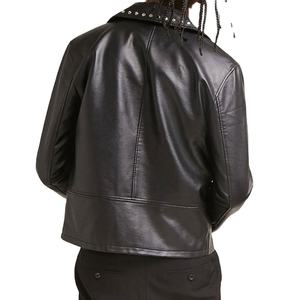 Nuevo estilo informal prendas de vestir hombres cuero tachuelas chaqueta de invierno última caliente Sala invierno chaqueta de cuero a prueba de viento - Product Image 5