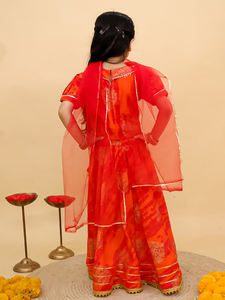 Hermosos niños indios Lehnga Choli, diseñador de niña tradicional Ghagra Choli para niñas - Product Image 2