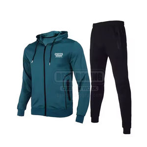 2025 personnalisé hommes Gym survêtement ensemble vêtements de sport 2 pièces survêtement tenue vente en gros hommes entraînement survêtement - Product Image 1