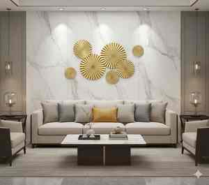 Grande sculpture murale en métal, décoration contemporaine moderne pour les intérieurs de la maison, convient à la décoration du salon et de la chambre à coucher - Product Image 1