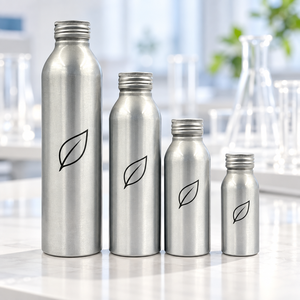 Botellas de aluminio personalizadas para jugo y agua con impresión offset completa y tapas de rosca, hechas en Vietnam - Product Image 1