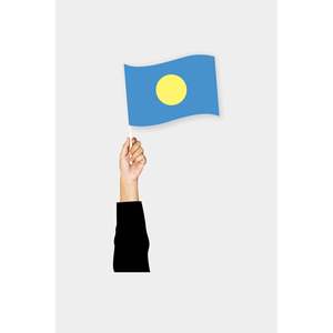 Handheld Palaos Cheerleading Flag Customizable Design for Cheerleading Equipments - Product Image 1