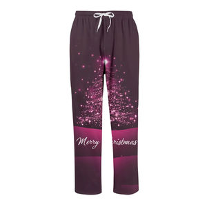 <b>Mens</b> Holiday Outfit Polyester Christmas Sweatpants Trendy Christmas Sweatpants Winter Casual Joggers - Product Image 4
