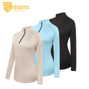 Sudadera con capucha ligera de manga larga UPF 50 + para mujer, transpirable, con cremallera completa, entrenamiento de invierno, protección solar con cuello levantado - Product Image 2