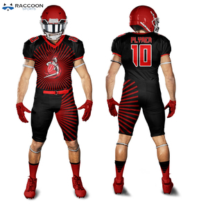 Diseño personalizado de manga corta equipo de fútbol americano uniforme transpirable sublimación ropa - Product Image 4