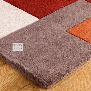 Design géométrique moderne 3D Tapis en laine touffeté à la main Tapis de haute qualité pour salle à manger Salon Style de luxe Revêtement de sol pour la maison - Product Image 4