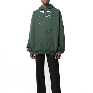 Recién llegado, jersey para hombre, Sudadera con capucha desgastada, estilo único, 100% algodón, fabricante OEM, Sudadera con capucha desgastada de longitud regular - Product Image 1