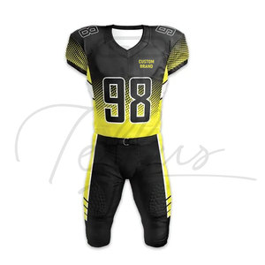 Uniforme de Fútbol Americano de Manga Corta, Diseño Personalizado, Transpirable, Estampado, Ropa de Práctica, Superventas - Product Image 4