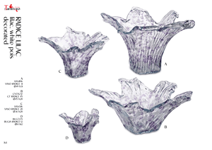 Décoration d'intérieur de luxe Tammaro Home Radice Lilac en verre de Murano, design artisanal italien haut de gamme - Product Image 1