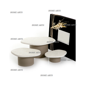 Soporte de pastel de madera y hierro de diseño maravilloso Soporte de fechas de postre de forma redonda de calidad superior para los más vendidos - Product Image 2