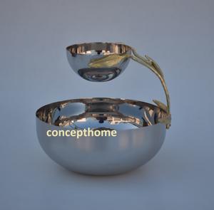 Bol à salade de fruits en acier inoxydable de luxe de style 2026, grand, à double paroi, sans BPA, pour restaurant, hôtel, fête, usage jetable - Product Image 3