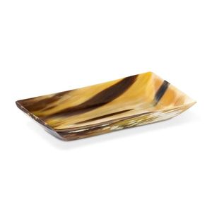 Plateau de service en corne de buffle fait main Vaisselle élégante en corne véritable naturelle avec logo pour les occasions de pépinière - Product Image 1