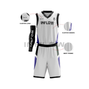 Maillot de basket-ball réversible personnalisé pour les jeunes Design sublimé respirant imprimé XS 5XL pour la saison de basket-ball d'été - Product Image 4