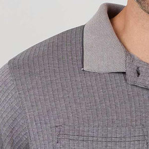 Camiseta Polo para Hombre, Precio Económico, Informal, para Oficina, Manga Corta, Secado Rápido, a Rayas, Ajustada, Bordada - Product Image 3