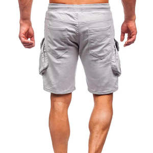 Pantalones cortos Cargo de verano cómodos para hombre, ropa elegante de algodón ligero y duradero con múltiples bolsillos para exteriores, ropa informal de cintura media - Product Image 6