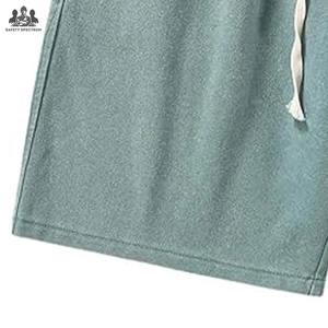 Shorts de Hombre 100% Algodón con Lavado Ácido |   Prenda Lavada |   Cintura Media |   Ecológico y de Secado Rápido |   Ropa Casual de Calle |   Proveedor OEM - Product Image 4