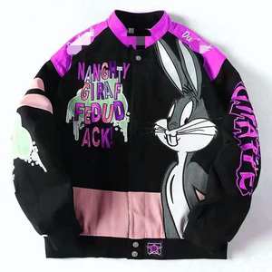 Chaqueta de bombardero Vintage de carreras bordada, nueva chaqueta personalizada, ropa de calle para motocicleta, chaqueta F1 para hombre - Product Image 6