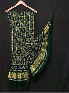 Elegant Traditional Pure Gajji Silk Bandhej Multicolour <b>Dupatta</b> High Demand Pure Gajji Silk Bandhej Multicolour <b>Dupatta</b> - Product Image 5