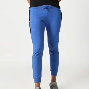 กางเกงวิ่งขายาวสำหรับผู้ชายกางเกงขาสั้นแบบปรับแต่งได้สำหรับผู้ชายกางเกงกีฬาแบบเรียบง่ายผ้าคอตตอน100% พอดีตัว - Product Image 5