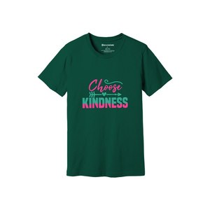 Thèmes de gentillesse imprimer 100% t-shirt en tissu de coton 160-180 à lourd GSM 12 couleurs disponibles Personnalisé votre propre conception et placement - Product Image 1