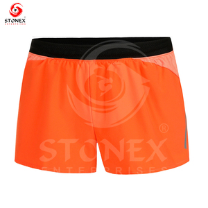 Shorts de course personnalisés avec poches zippées pour hommes, services OEM, impression de logo personnalisée - Product Image 1